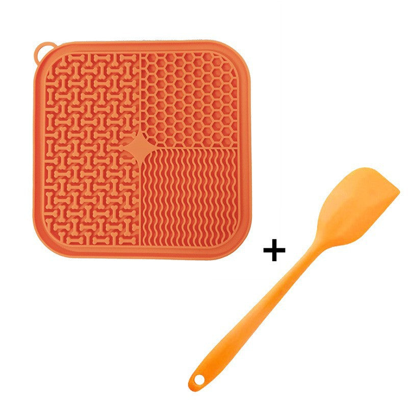 Lecksmatte Orange mit Spatel